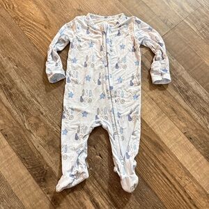 Angel Dear ‘lil bro’ Footie Bamboo Pajamas 0/3
